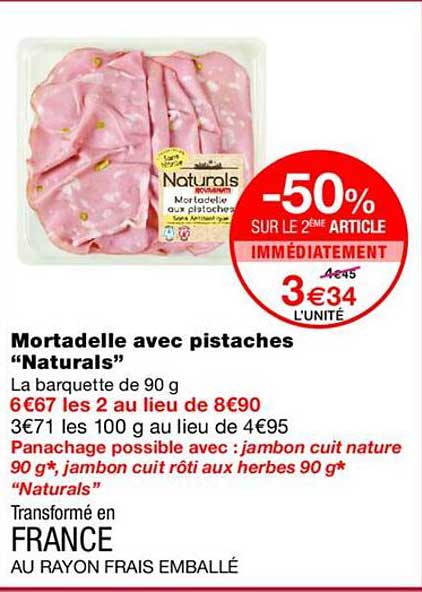 Mortadelle avec pistaches “Naturals”