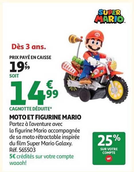 MOTO ET FIGURINE MARIO