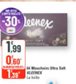 Mouchoirs Ultra Soft KLEENEX