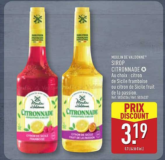 MOULIN DE VALDONNE SIROP CITRONNADE