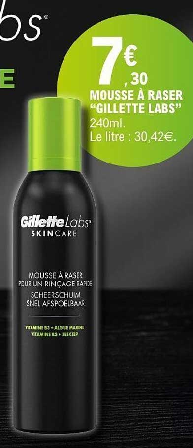 MOUSSE À RASER “GILLETTE LABS”