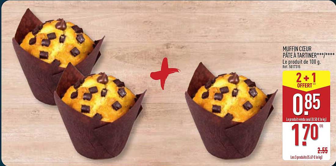 MUFFIN CŒUR PÂTE À TARTINER*** /****