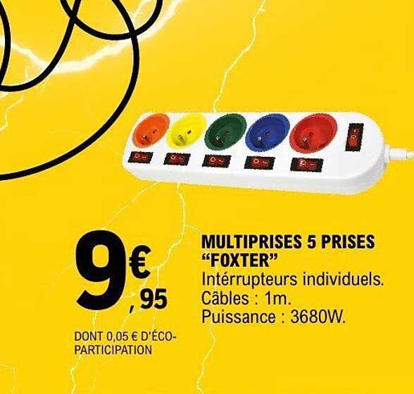 MULTIPRISES 5 PRISES “FOXTER”