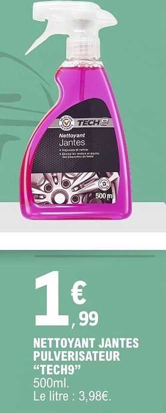 NETTOYANT JANTES PULVERISATEUR “TECH9” 500ml