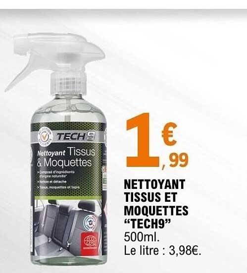 NETTOYANT TISSUS ET MOQUETTES “TECH9” 500ml.