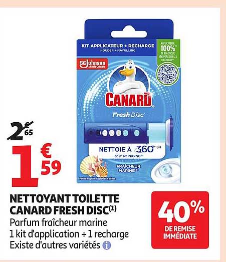 NETTOYANT TOILETTE CANARD FRESH DISC(1)