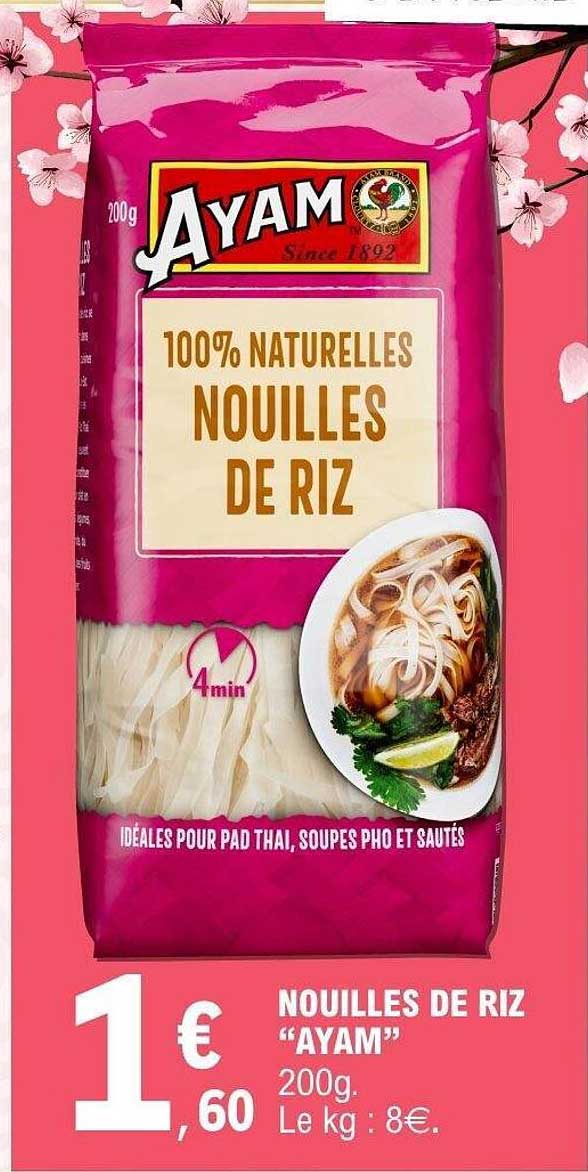 NOUILLES DE RIZ “AYAM” 200g
