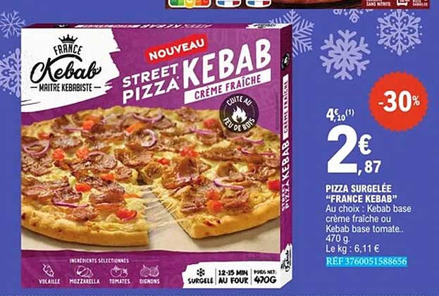 NOUVEAU STREET PIZZA KEBAB CRÈME FRAÎCHE