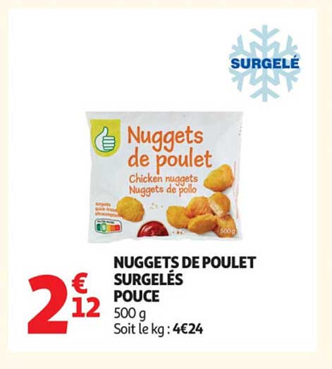 NUGGETS DE POULET SURGELÉS POUCE