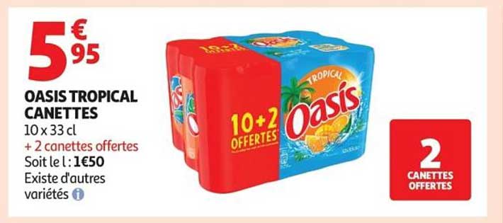 OASIS TROPICAL CANETTES