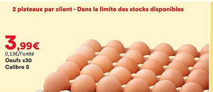 Oeufs x30 Calibre S