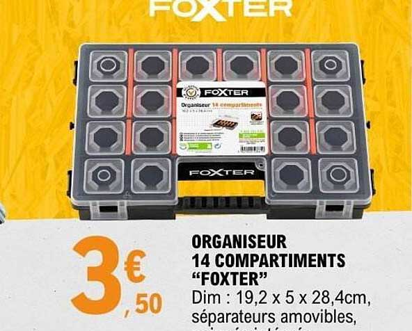 ORGANISEUR 14 COMPARTIMENTS "FOXTER"