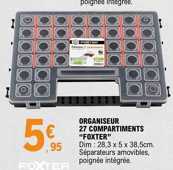 ORGANISEUR 27 COMPARTIMENTS “FOXTER”
