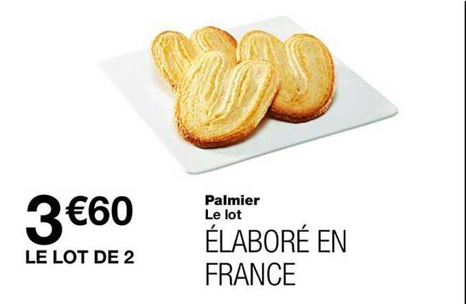 Palmier Le lot ÉLABORÉ EN FRANCE