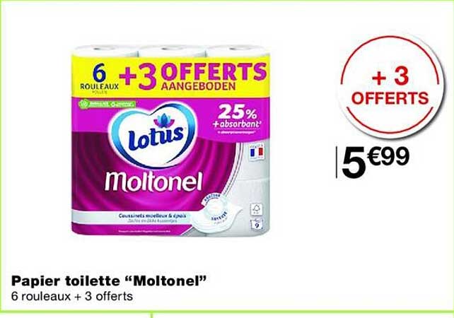 Papier toilette “Moltonel”