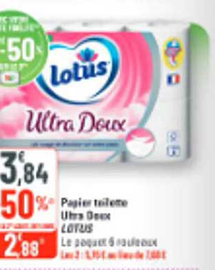 Papier toilette Ultra Doux LOTUS