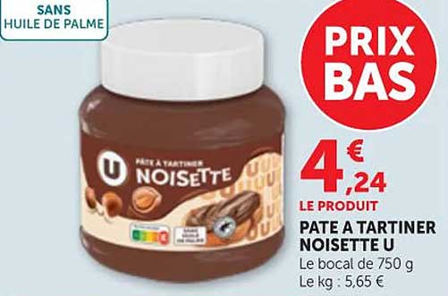PATE A TARTINER NOISETTE U