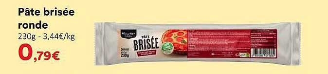 Pâte brisée ronde