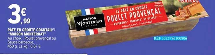 PÂTÉ EN CROÛTE COCKTAIL® «MAISON MONTERRAT»