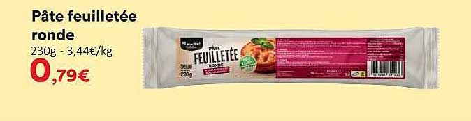 Pâte feuilletée ronde