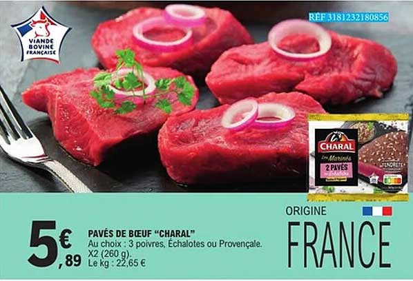 PAVÉS DE BŒUF "CHARAL"