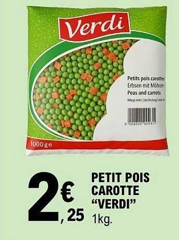PETIT POIS CAROTTE “VERDI” 1kg.