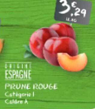 PETIT PRIME ESPAGNE PRUNE ROUGE Catégorie 1 Calibre A