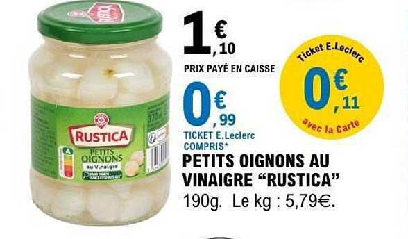 PETITS OIGNONS AU VINAIGRE “RUSTICA”
