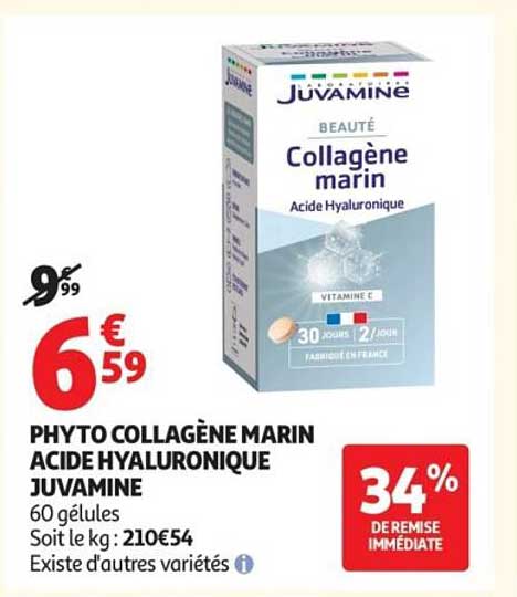 PHYTO COLLAGÈNE MARIN ACIDE HYALURONIQUE JUVAMINE