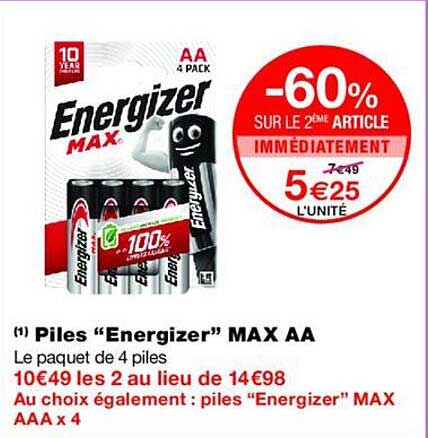 Piles “Energizer” MAX AA