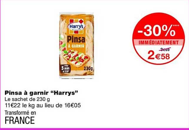 Pinsa à garnir “Harrys”