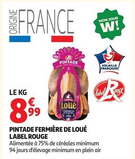 PINTADE FERMIÈRE DE LOUÉ LABEL ROUGE