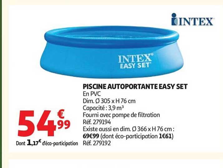 PISCINE AUTOPORTANTE EASY SET