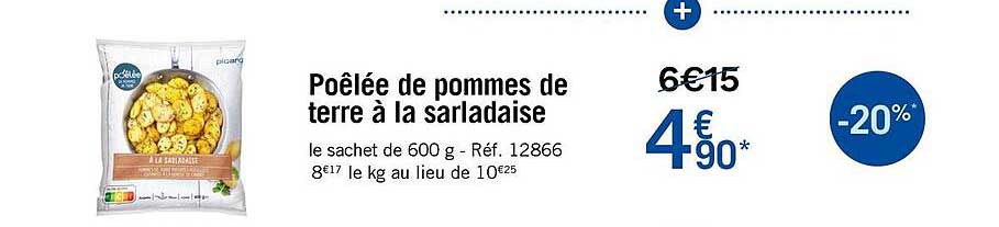 Poêlée de pommes de terre à la sarladaise