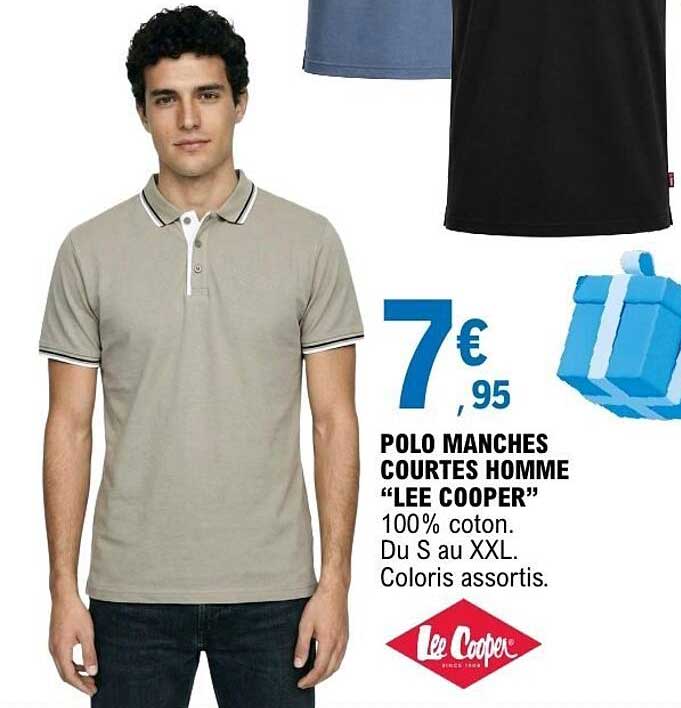POLO MANCHES COURTES HOMME “LEE COOPER”