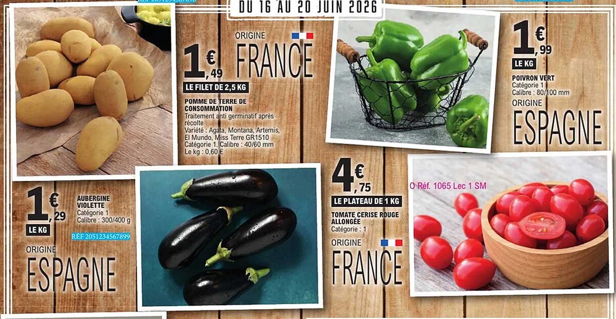 POMME DE TERRE DE CONSOMMATION