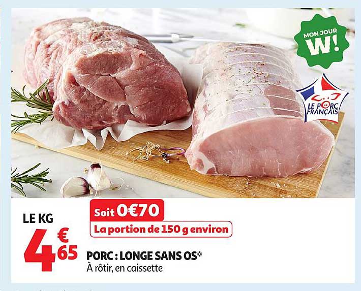 PORC : LONGE SANS OS*