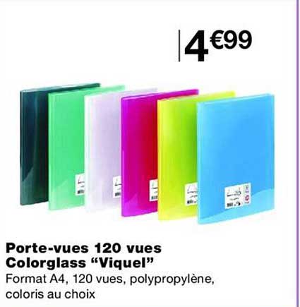 Porte-vues 120 vues Colorglass “Viquel”
