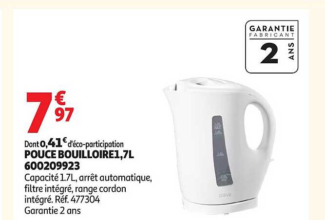 POUCE BOUILLOIRE1,7L 600209923