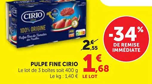 PULPE FINE CIRIO