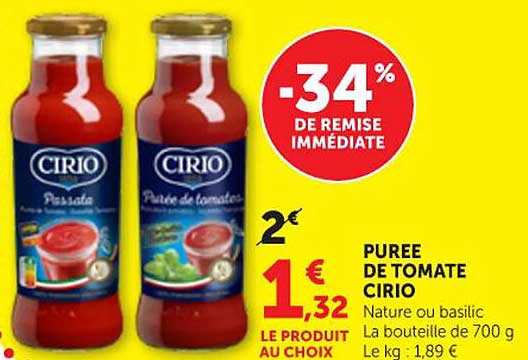 PUREE DE TOMATE CIRIO