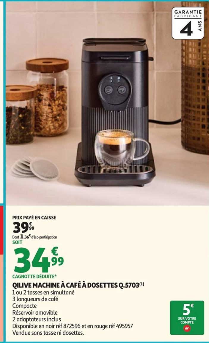 QLIVE MACHINE À CAFÉ À DOSETTES Q.5703(1)