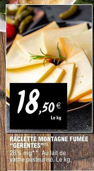 RACLETTE MONTAGNE FUMÉE “GERENTES”