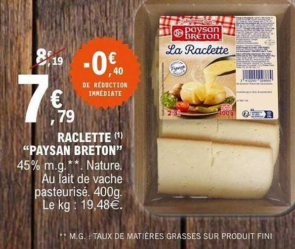 RACLETTE “PAYSAN BRETON”