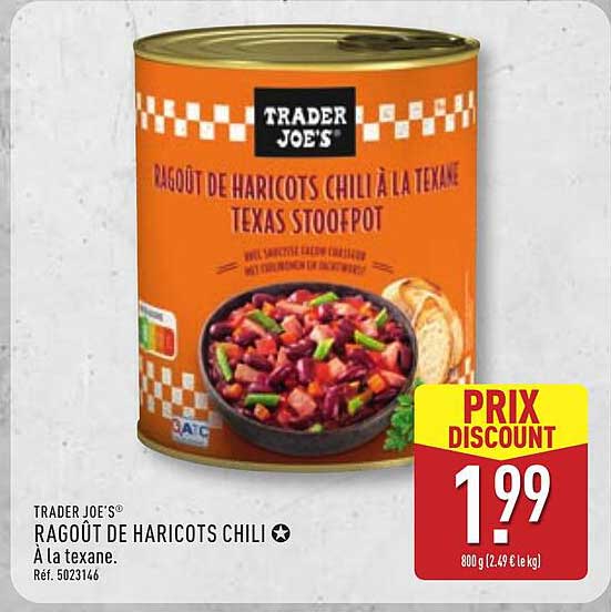 RAGOÛT DE HARICOTS CHILI À la texane.