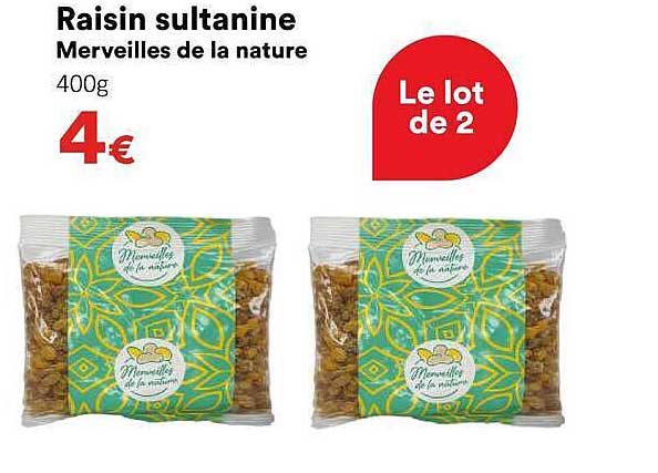 Raisin sultanine