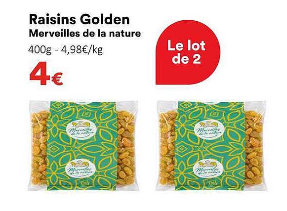 Raisins Golden Merveilles de la nature