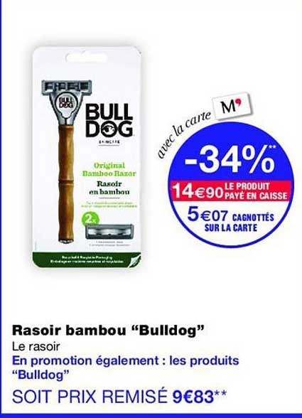 Rasoir bambou “Bulldog”