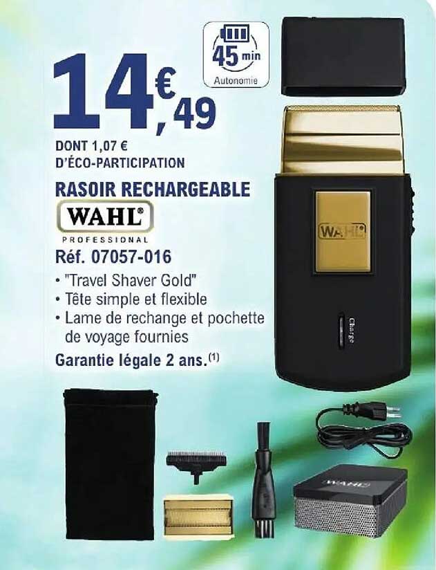 RASOIR RECHARGEABLE WAHL PROFESSIONAL Réf. 07057-016