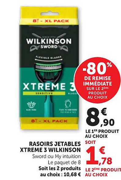 RASOIRS JETABLES XTREME 3 WILKINSON